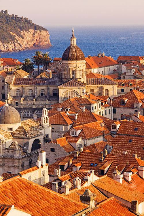 Gorgeous Dubrovnik Old Town at sunset