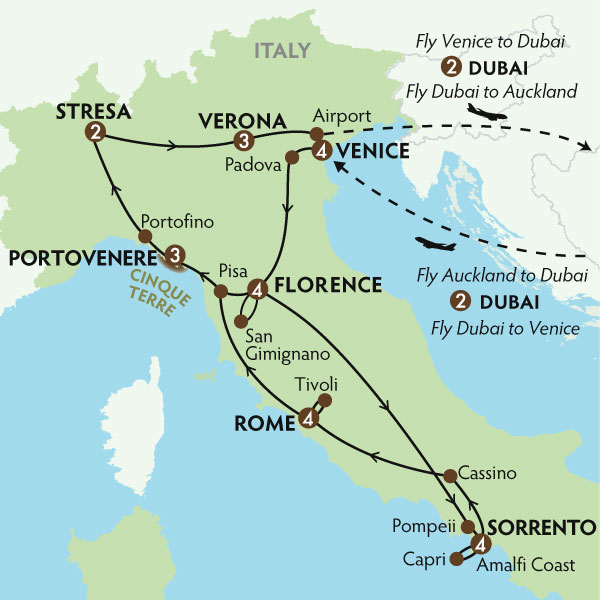 Italy Map 2018