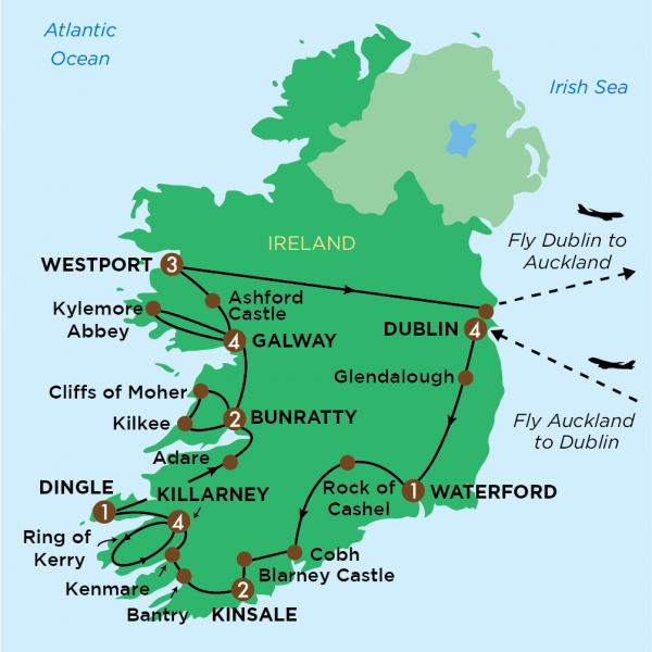 Updated Ireland Map 2023