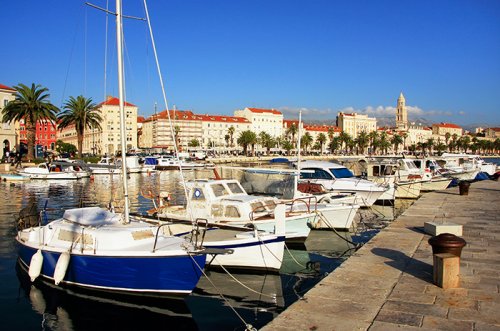 City harbor Split Croatia