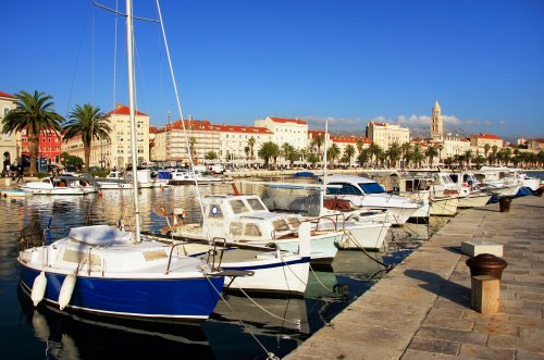 Croatia slovenia Split Harbour
