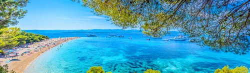 Famous Adriatic beach Croatia