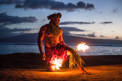 Fijian fire dance