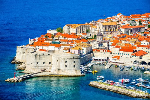 Gorgeous orange roofs of Dubrovnik