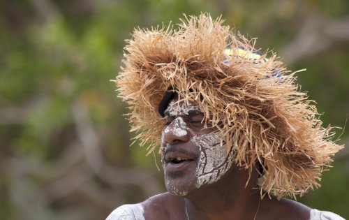 New Caledonia kanak male dancer