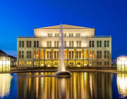 Opera house in Leipzig Germany