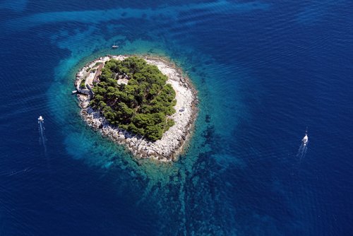 Pakleni Island in port of Hvar