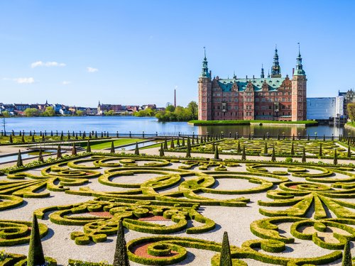 Park and Palace Frederiksborg Slot Hillerod Denmark