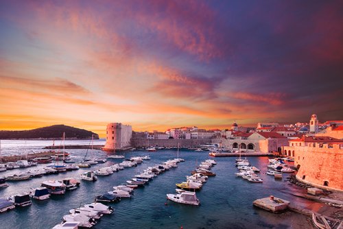 Port of Dubrovnik Croatia