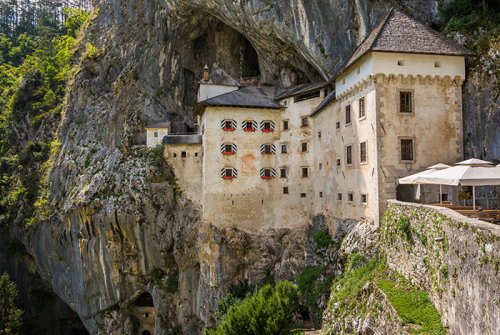 Renaissance Castle Built Inside Rocky Mountain in Predjama