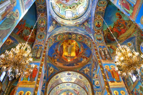 Russia Church of the Savior on Spilled Blood in St. Petersburg