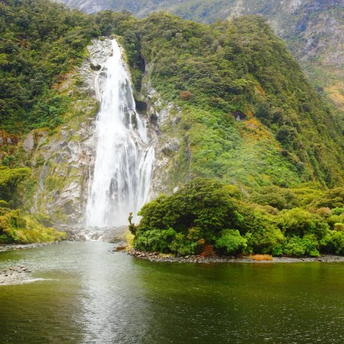 Waterfall at Milford Sounds Operatunity Travel