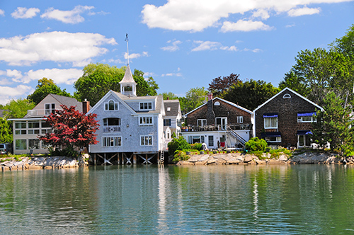 Wooden houses in Kennebunkport