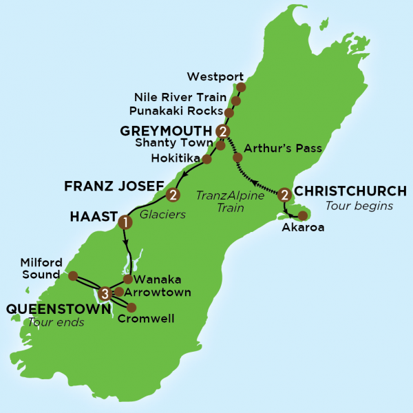 NZ Sth Island WinterWonderland Map